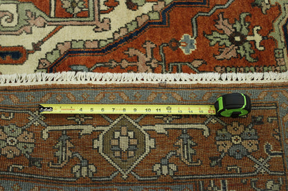 Oushak Antique Sherapi Wool Hand Knotted Rug 6X9 - w20100