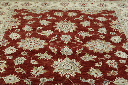 Traditional Agra Zigler Wool Hand Knotted Rug 6X9 - w20125
