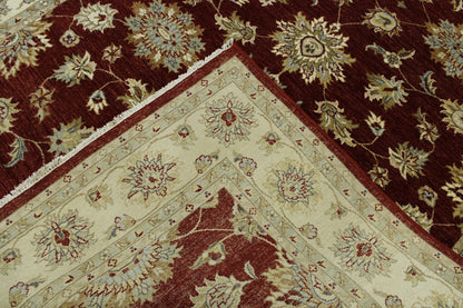 Traditional Agra Zigler Wool Hand Knotted Rug 6X9 - w20125