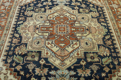 Traditional Antique Sherapi Wool Hand Knotted Rug 6X9 - w20097