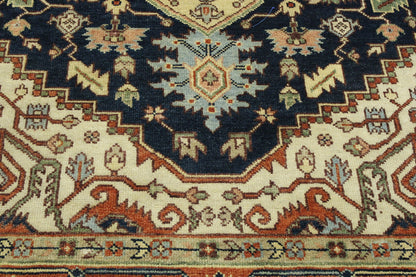 Traditional Antique Sherapi Wool Hand Knotted Rug 6X9 - w20097