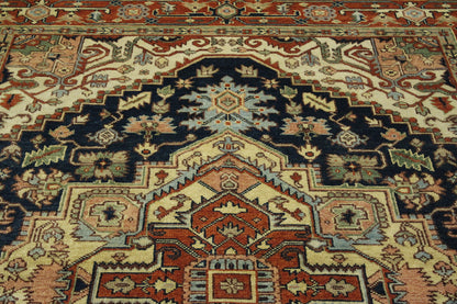 Traditional Antique Sherapi Wool Hand Knotted Rug 6X9 - w20097