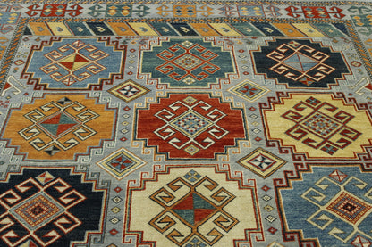 Traditional Khorzin Wool Hand Knotted Rug 6X9 - b-134