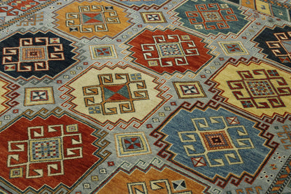 Traditional Khorzin Wool Hand Knotted Rug 6X9 - b-134
