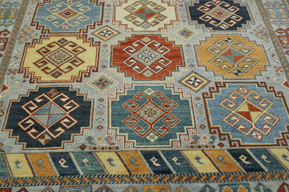 Traditional Khorzin Wool Hand Knotted Rug 6X9 - b-134