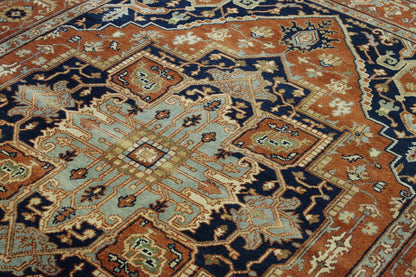 Traditional Antique Sherapi Wool Hand Knotted Rug 6X9 - W20101