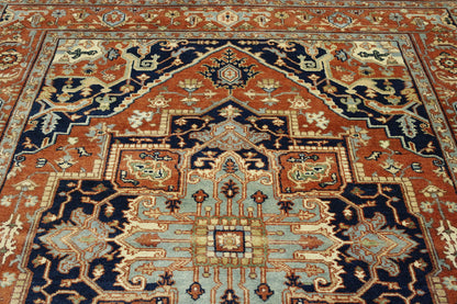 Traditional Antique Sherapi Wool Hand Knotted Rug 6X9 - W20101