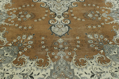 Tribal Vintage Tabriz Wool Hand Knotted Rug 6X9 - w2232