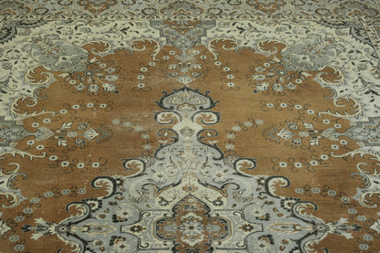 Tribal Vintage Tabriz Wool Hand Knotted Rug 6X9 - w2232