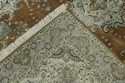 Tribal Vintage Tabriz Wool Hand Knotted Rug 6X9 - w2232