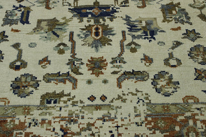 Traditional Broken Design Wool Hand Knotted Rug 6X9 - w2248