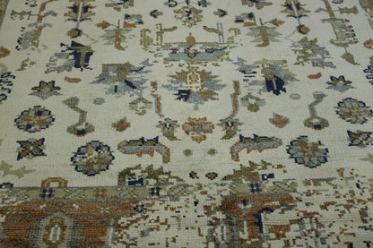 Traditional Broken Design Wool Hand Knotted Rug 6X9 - w2248