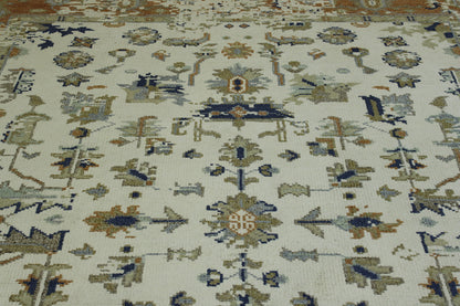 Traditional Broken Design Wool Hand Knotted Rug 6X9 - w2248