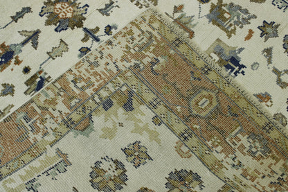 Traditional Broken Design Wool Hand Knotted Rug 6X9 - w2248