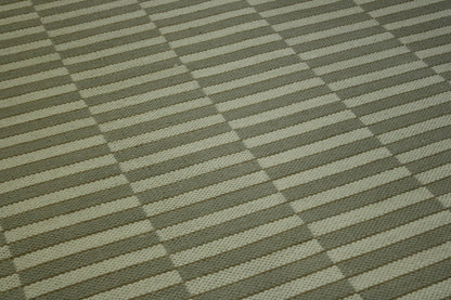 Modern Flatweave Stipes Design Wool Hand Knotted Rug 6X9 - w20041
