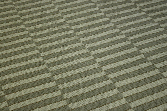 Modern Flatweave Stipes Design Wool Hand Knotted Rug 6X9 - w20041