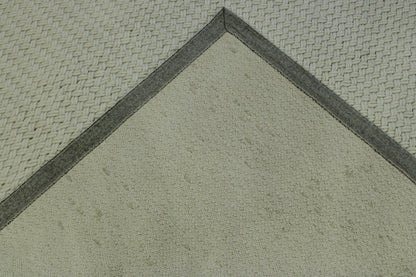 Modern Braided Plain Design Wool Hand Knotted Rug 6X9 - w3065