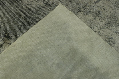 Transitional Abstract Design Viscose Hand Knotted Rug 6X9 - w2066