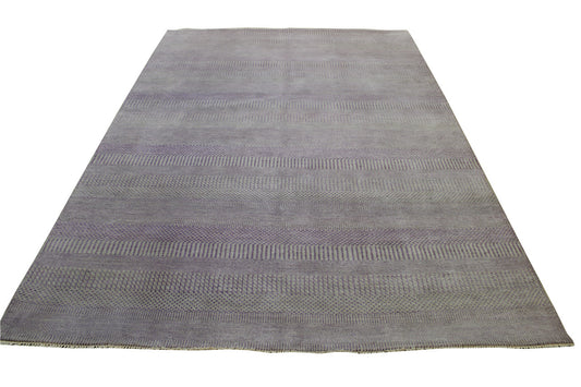 Modern Grass Design Wool Hand Knotted Rug 6X9 - w2082