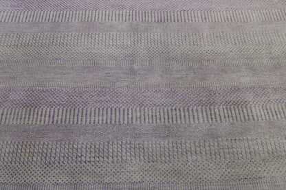Modern Grass Design Wool Hand Knotted Rug 6X9 - w2082