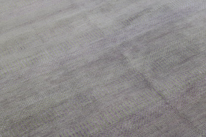 Modern Grass Design Wool Hand Knotted Rug 6X9 - w2082