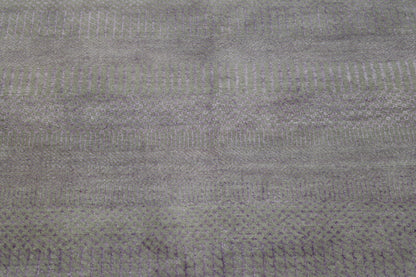 Modern Grass Design Wool Hand Knotted Rug 6X9 - w2082