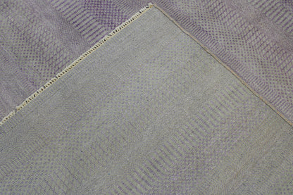 Modern Grass Design Wool Hand Knotted Rug 6X9 - w2082