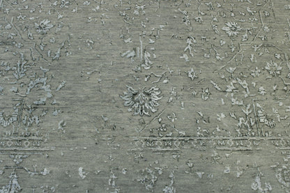 Transitional Broken Heriz Design Wool/silk Hand Knotted Rug 6X9 - w20160