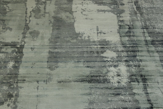 Modern Abstract Design Viscose Hand loom Rug 5.0X8.0 - w2058