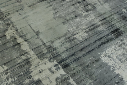 Modern Abstract Design Viscose Hand loom Rug 5.0X8.0 - w2058