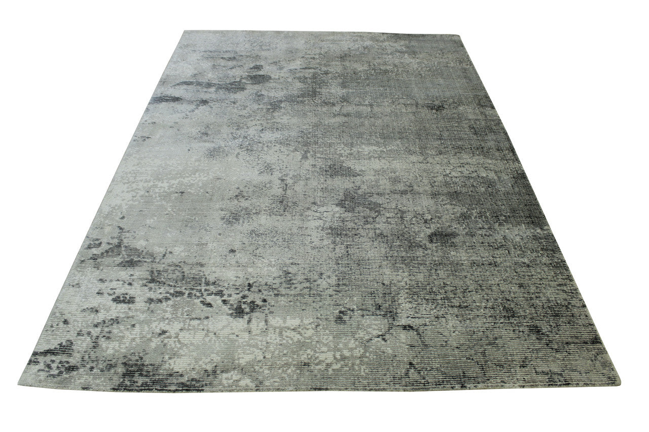 Modern Abstract Design Viscose Hand Loom Rug 5.0X8.0 - w2065