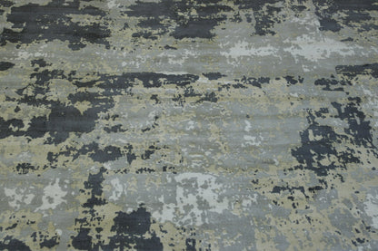Modern Abstract Design Viscose Hand Loom Rug 5.0X8.0 - w5127