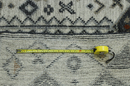 Tribal Morrocan Flatweave Wool Hand Knotted Rug 5.0X8.0 - w20043