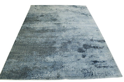 Modern Abstract Design Viscose Hand Loom Rug 5.0X8.0 - W2063