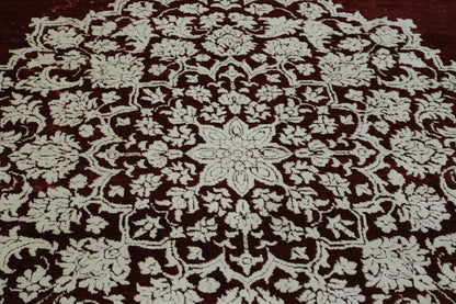 Modern Vintage Star Design Wool/silk Hand Knotted Rug 5.0X8.0 - w2267