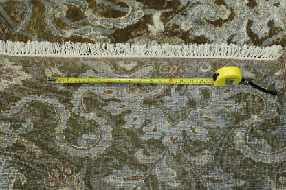 Modern Abstract Design Wool/silk Hand Knotted Rug 5.0X8.0 - W2252