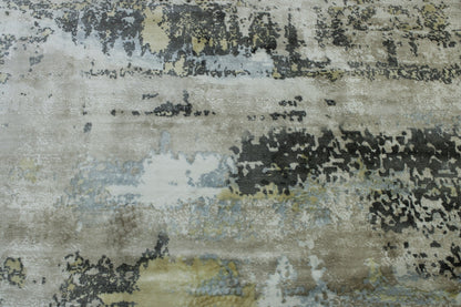 Modern Abstract Design Viscose Hand Loom Rug 5.0X8.0 - w5128