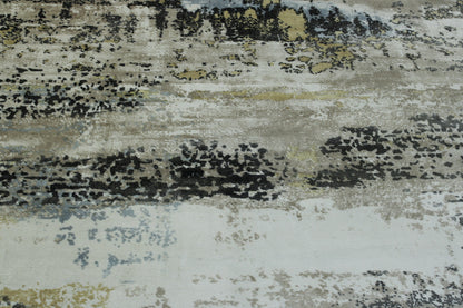 Modern Abstract Design Viscose Hand Loom Rug 5.0X8.0 - w5128