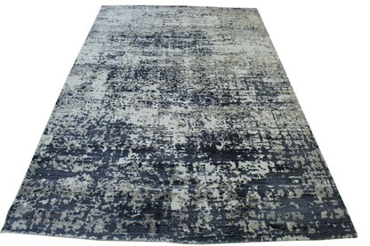 Modern Abstract Design Viscose Hand Loom Rug 5.0X8.0 - w5132