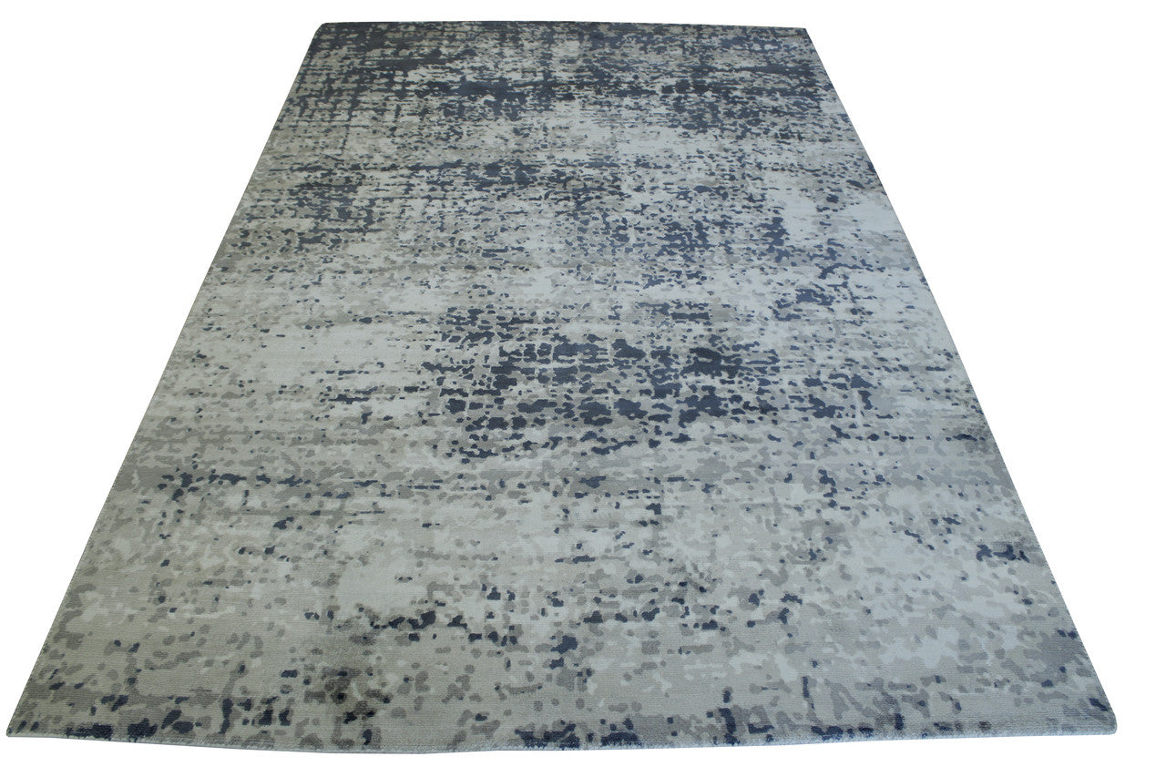 Modern Abstract Design Viscose Hand Loom Rug 5.0X8.0 - w5132