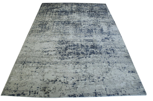 Modern Abstract Design Viscose Hand Loom Rug 5.0X8.0 - w5132