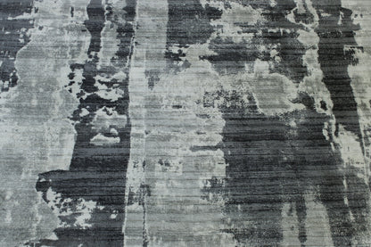 Modern Abstract Design Viscose Hand Loom Rug 5.0X8.0 - w5134