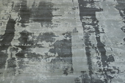 Modern Abstract Design Viscose Hand Loom Rug 5.0X8.0 - w5134