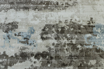 Modern Abstract Design Viscose Hand Loom Rug 5.0X8.0 - w5136