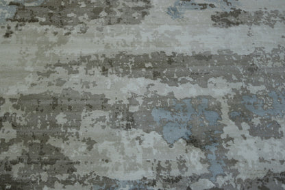 Modern Abstract Design Viscose Hand Loom Rug 5.0X8.0 - w5136