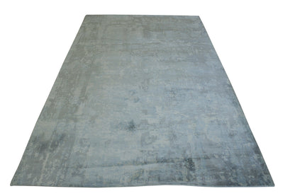 Modern Abstract Design Viscose Hand Loom Rug 5.0X8.0 - w5137