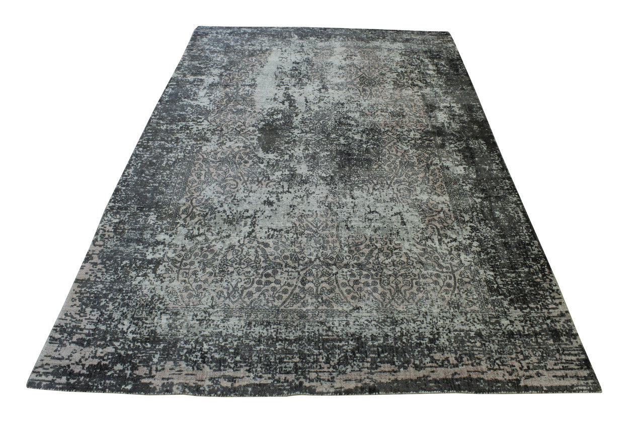 Modern Abstract Design Viscose Hand Loom Rug 5.0X8.0 - w5138