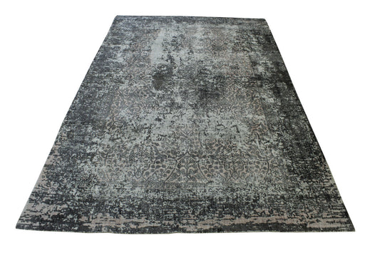 Modern Abstract Design Viscose Hand Loom Rug 5.0X8.0 - w5138