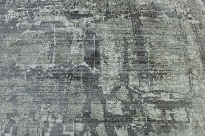 Modern Abstract Design Viscose Hand Loom Rug 5.0X8.0 - w5139