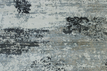Modern Abstract Design Viscose Hand Loom Rug 5.0X8.0 - w5140